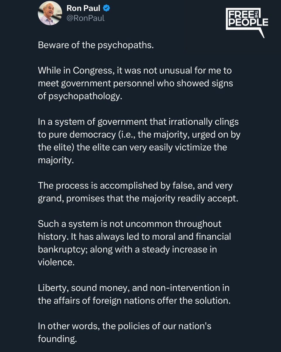 .<a href="/RonPaul/">Ron Paul</a> is right.