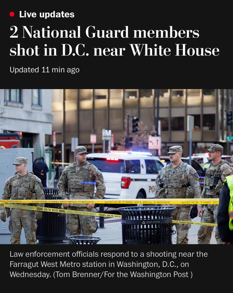 GenghisMFKhan's tweet image. There seems to be minimal news on the feed right now regarding the Washington National Guard shootings.

This usually occurs after a false flag when there are too many mistakes and they need to run damage control.

They will talk about taking “action” before releasing the facts.