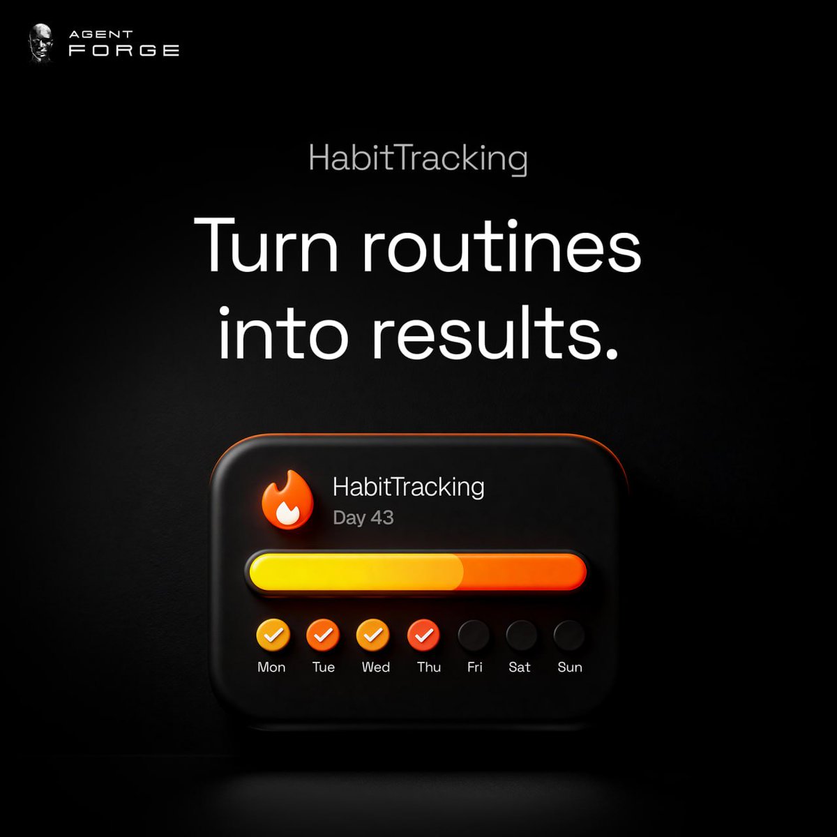daniolu7's tweet image. Make your routines work for you.
HabitTracking on Agent Forge gives you quick, structured prompts to keep your habits consistent and your goals on track.
🔗 agents.aitech.io
@AITECHio #AITECH