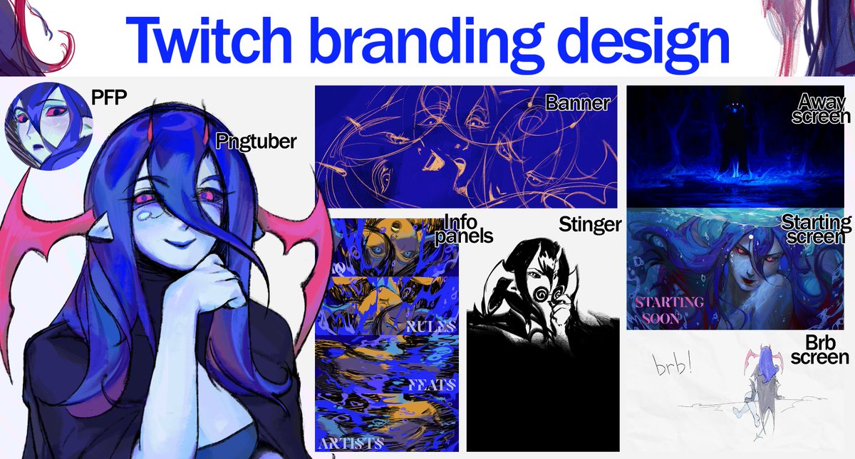 Iskris_'s tweet photo. finally got to compile all the work i did for rajijam's 💅Twitch page redesign project💅✨!

some more info below~ https://t.co/phgJ9pJxva