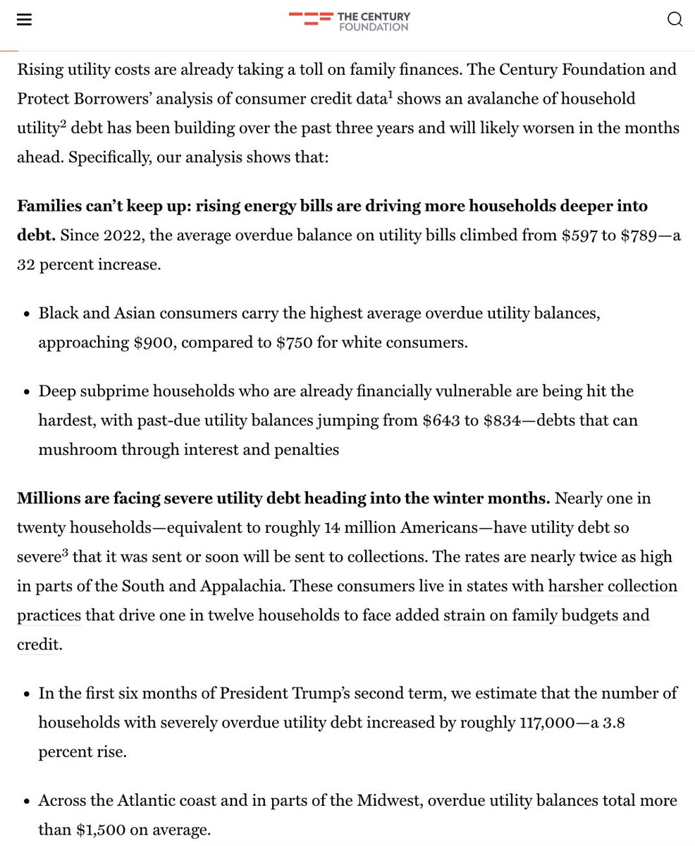 BorrowerJustice's tweet photo. Need holiday reading? We've got a good one for ya! Our report with @TCFdotorg on the 14 million Americans facing severe utility debt this winter. https://t.co/hG11bbxevJ
Families are being forced to choose between heat and groceries. #UtilityDebt https://t.co/d8f35oBrkR