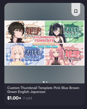 gannnB's tweet image. thank you for the 2 sales on vgen hehe 
(judul thumbnailnya salah tp gpp) 
#VGenComm #Vtuber素材 #VTuberAssets