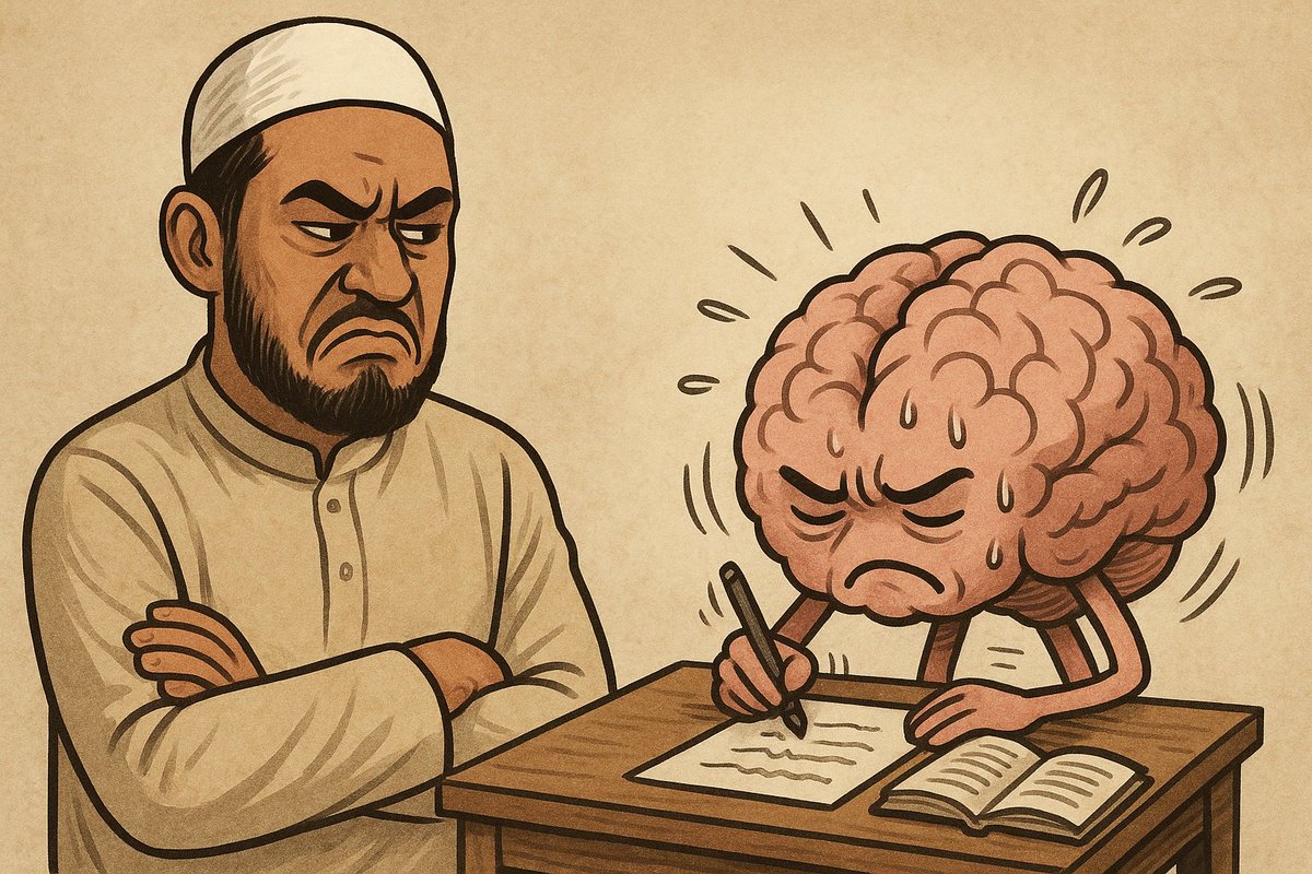 iamhasrizal's tweet photo. Kenapa kita tidak suka berfikir?

Mungkin sebabnya:

Berfikir itu susah.
Berfikir itu lambat.
Berfikir itu menyakitkan.
Berfikir itu kiri kanannya penuh ketidakpastian.
Berfikir itu tidak menyantuni perasaan.

Ada seribu satu sebab kita tidak suka berfikir. Walaupun manusia adalah satu-satunya makhluk yang Tuhan bagi upaya berfikir paling hebat.

Semakin kita tidak suka berfikir dan lemah berfikir, penduduk dunia bertambah tetapi khalifah-Nya berkurang. 

Jika kita benar-benar beriman kepada Allah dan Hari Akhirat, didiklah diri berfikir, dan bersabar melakukannya.