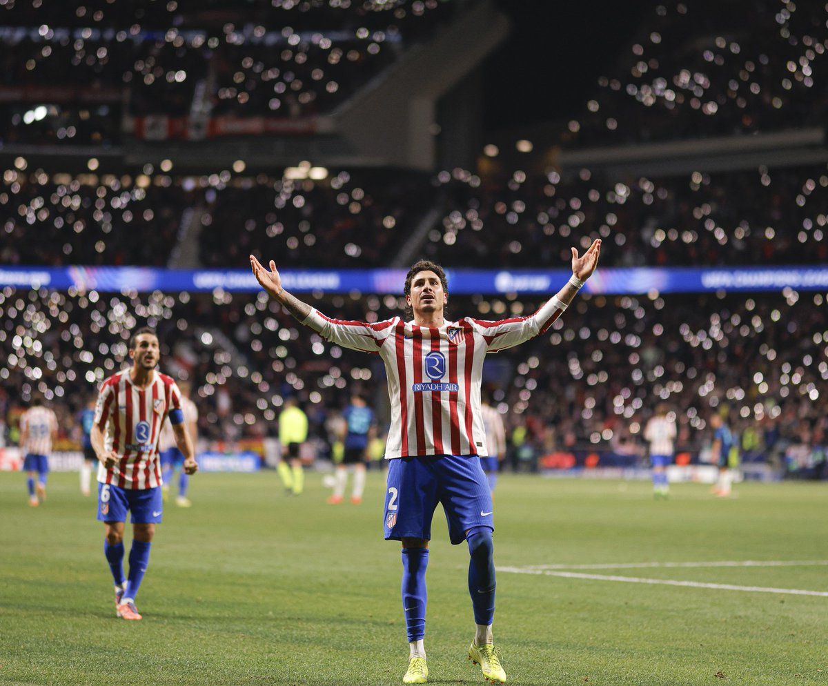 Atleti's tweet image. José María Giménez.