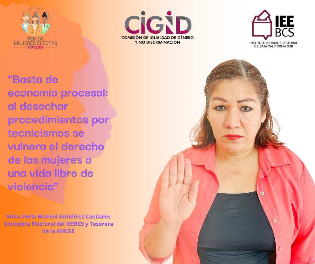 ieebcs's tweet image. 🎗️📜 #25N |Día Internacional de la Eliminación de la Violencia contra la Mujeres 

🟠¡Súmate a poner fin a la Violencia en contra las Mujeres!
#RedMujeresElectasBCS #AMCEE