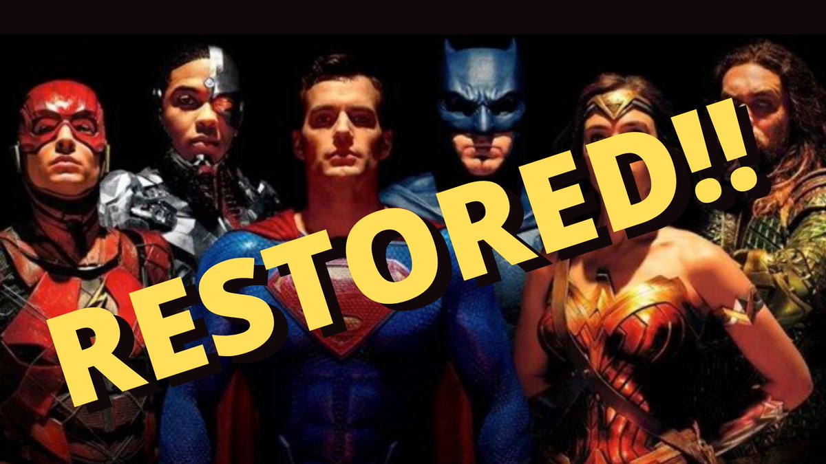 The cries are getting louder!!
#RestoreTheSnyderVerse #SellZSJLtoNetflix #SellSnyderVerseToNetflix 
youtu.be/xrJVPnnLDFc