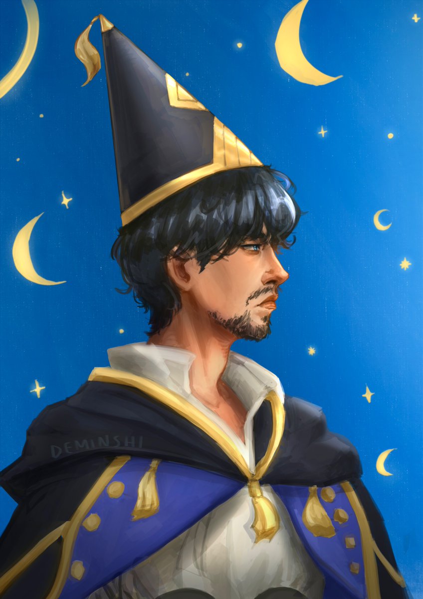 The other half. Olruggio 💙🌙

#Δ帽子 #witchhatatelier