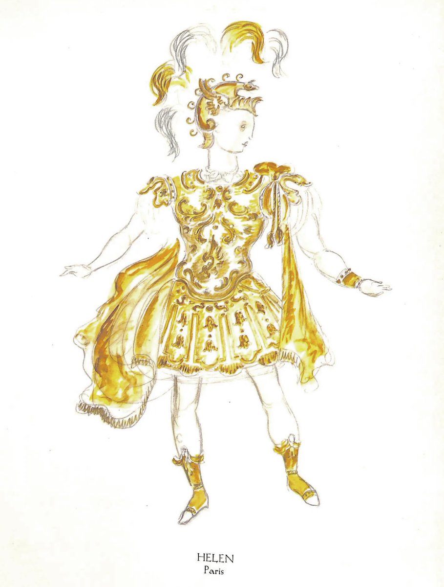 4chunes's tweet image. Helen and Paris in Helen! (1933)
— Costumes by Oliver Messel