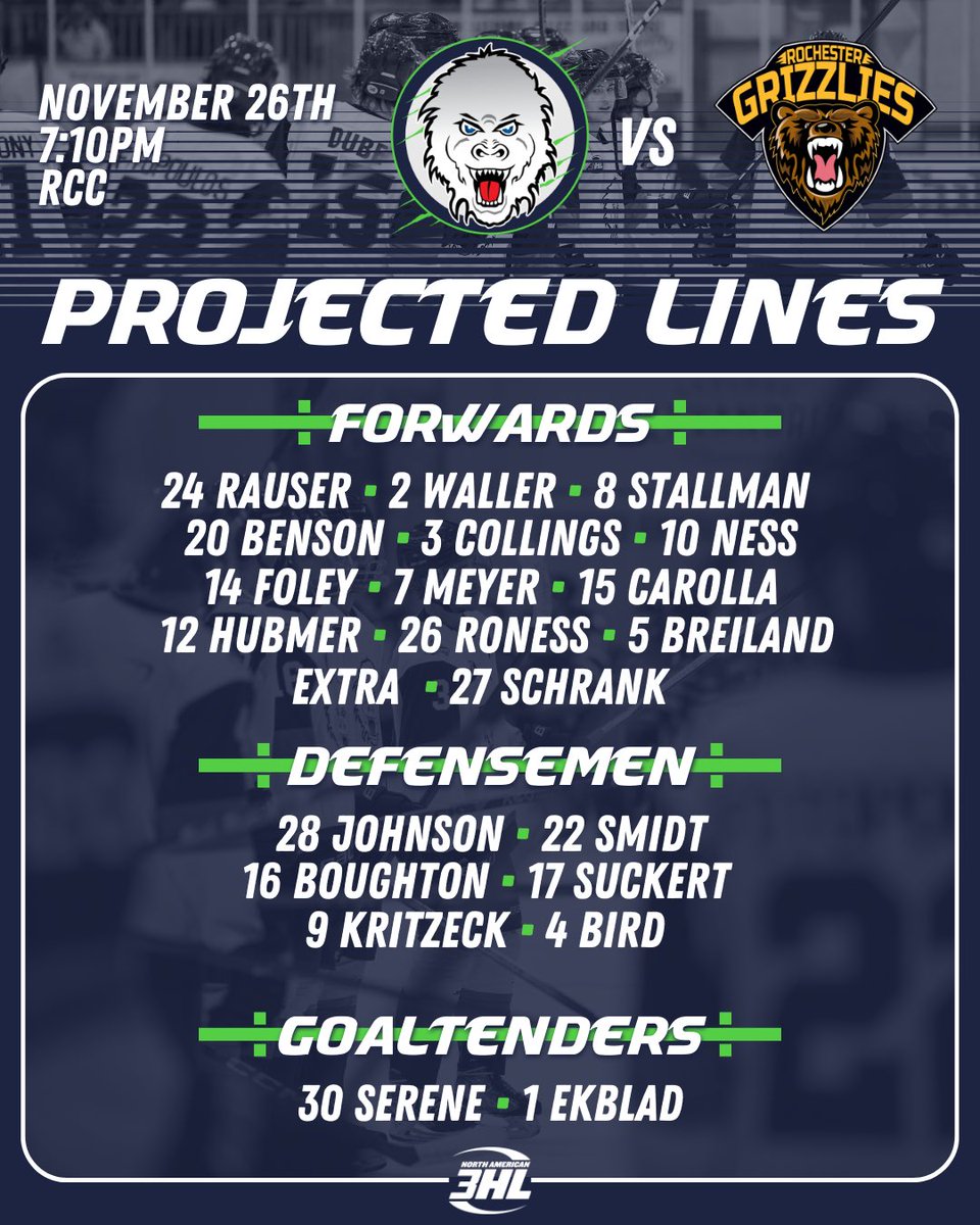 We have just under 2hrs till puck drop in Alexandria, MN