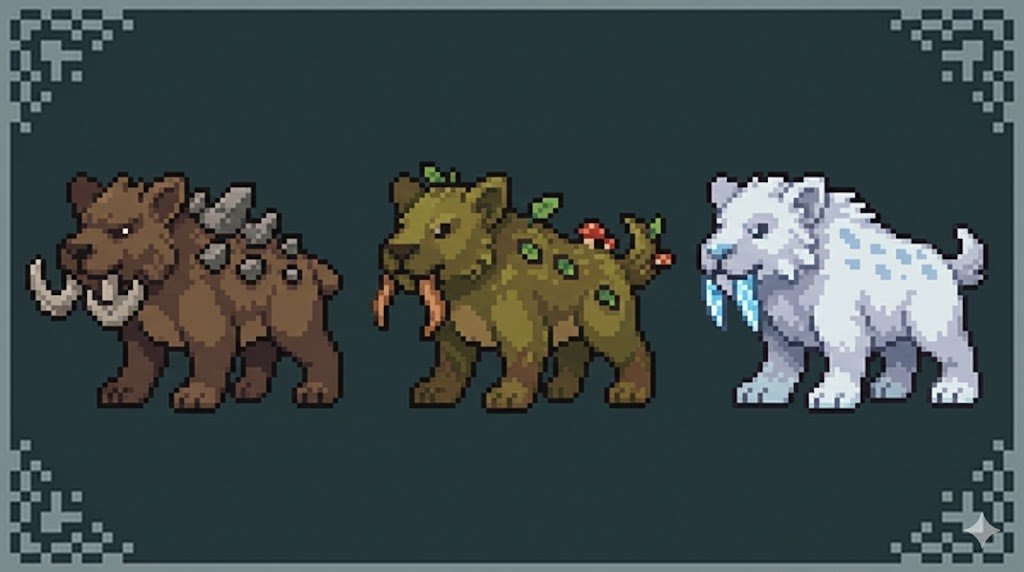 SophiaPuppy's tweet image. And the evolutions, completely AI made, based on my original Dokkapi.