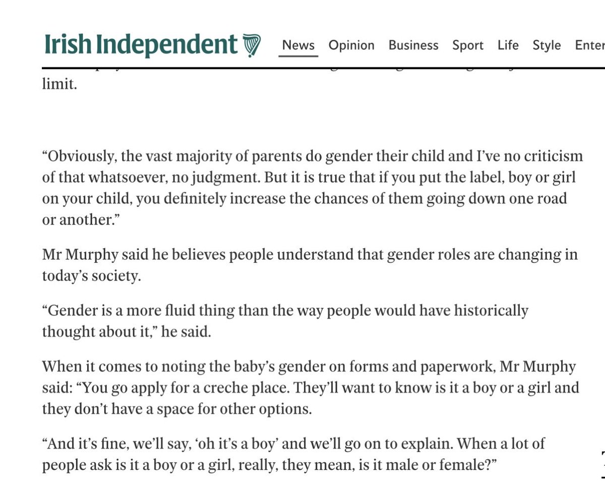 JillKerby's tweet image. Not only is @paulmurphy_TD a pro Hamas Palestinianist who calls for the destruction of the state of Israel - population 7m Jews &amp;amp; 2m Arab Israelis, but he’s also a pro- puberty blocker transgender cultist who began socially transing his newborn son &amp;amp; refers to him as “it”.