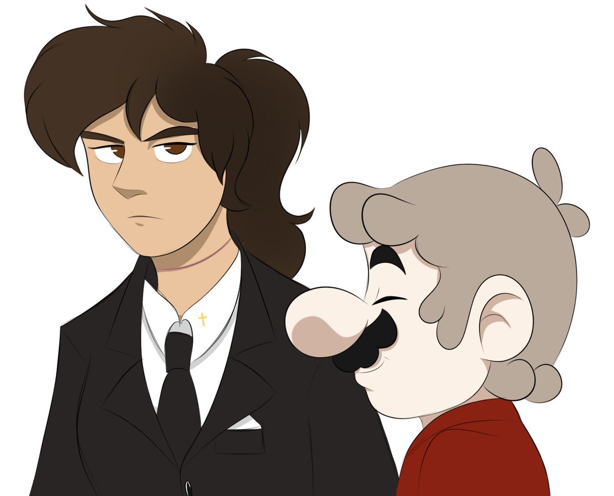 FireheartSophia's tweet photo. Heyooo more role-swap auuu #mtmb #MarioTheMusicBox https://t.co/z4D2paQK3D