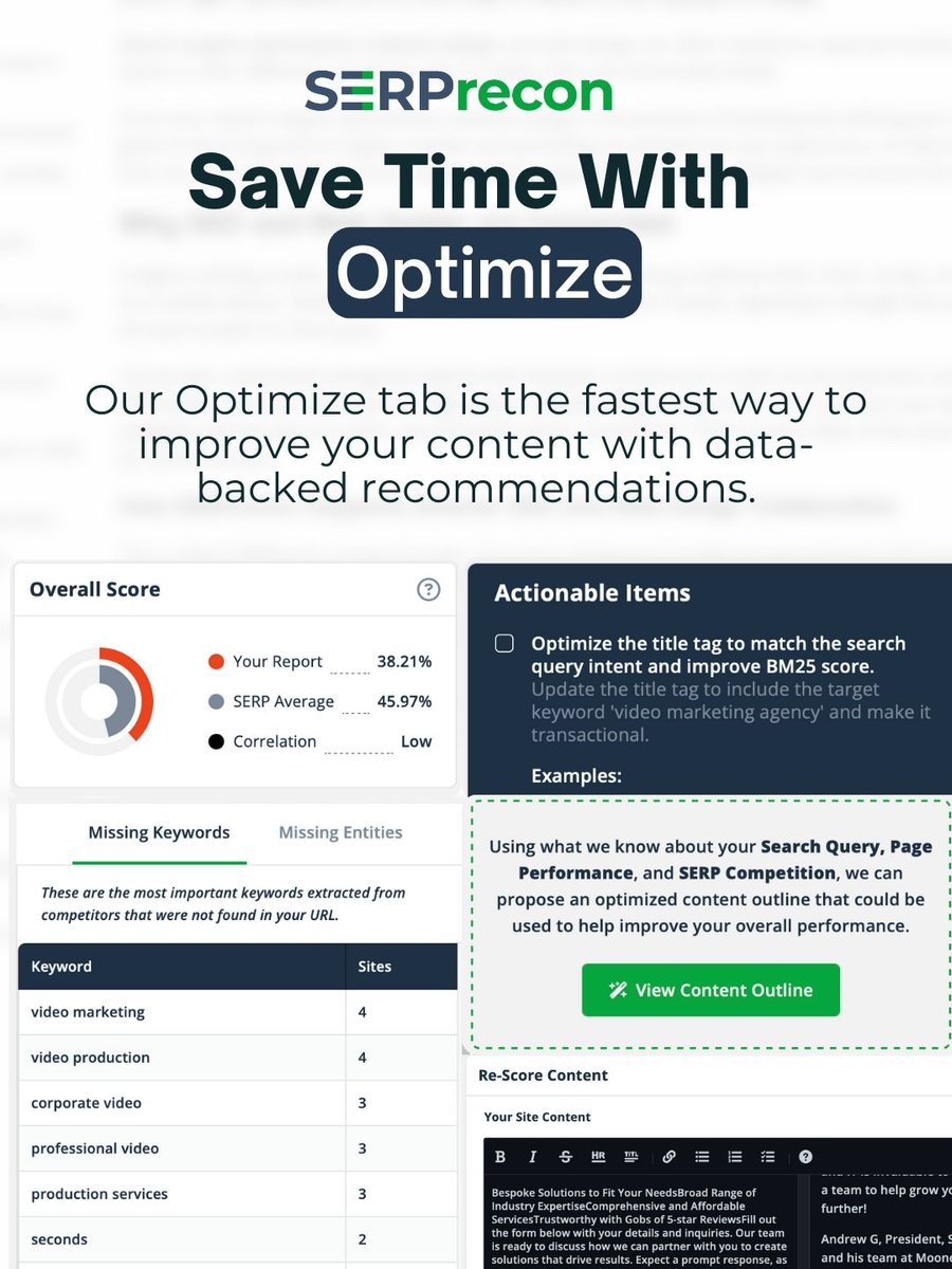SERP_recon's tweet image. Stop publishing blind.
Start publishing with confidence.

Want to sign up? Our Cyber Monday deal is live!

Use code CYBER50 for 50% off your first 3 months.
Ends December 2nd 12AM.

#SERPrecon  #SEOTools  #CyberMondayDeal #OptimizeContent