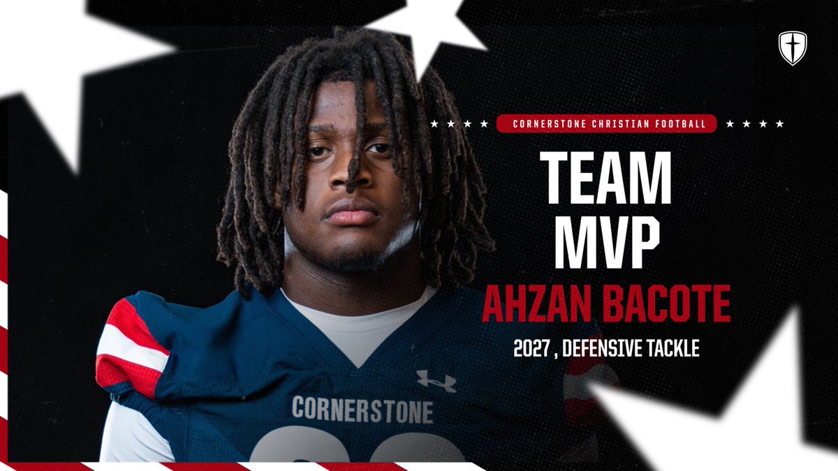 Ahzan Bacote (<a href="/THEE_Ahz/">Ahzan Bacote🦍</a>) ’27 proved he’s one of the most disruptive DTs in the state.  Power, leverage, motor, and discipline. A true problem for offenses. <a href="/coach9cg/">Clayton Guillory</a> <a href="/SILVERBACKU/">Benard Thomas SilverbackUniversity</a> <a href="/CornerstoneFB/">Cornerstone Warrior Football</a> 

College coaches: Bacote is a must-see 2027 DT with size, strength, and upside.