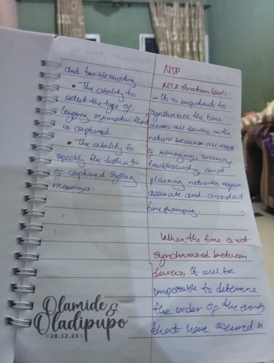 AdeagboRodiyyah's tweet image. Day 59 of #100DaysOfCybersecurity 🥹
✨ port monitoring — basically “who’s knocking on your device’s doors.”
✨ syslog servers a place where all devices report their activity
✨ Didn’t finish my TryHackMe room
@ireteeh @TemitopeSobulo @cyber_combat @cyberjeremiah @NnajiDaniel_C
