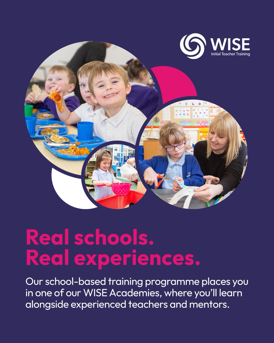 WISE_ITT's tweet image. Step into the classroom with confidence and support!

Our school-based programme gives you the guidance, mentorship, and real-world experience you need to thrive as a teacher 📚

Apply now for 25/26: wiseacademies.co.uk/wise-itt 

#teachertraining #ITT