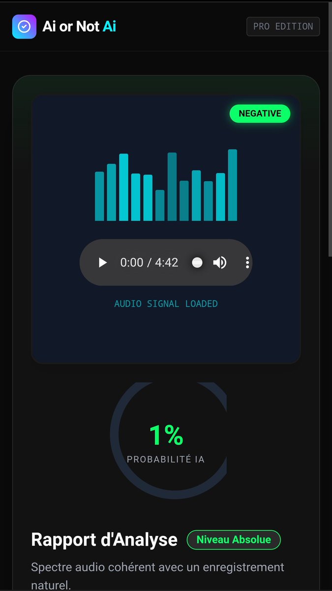 jessyseonoob's tweet image. Maintenant il detecte aussi les musiques faites avec IA. Le dernier est le morceau beat it de michael Jackson. #aiornotai