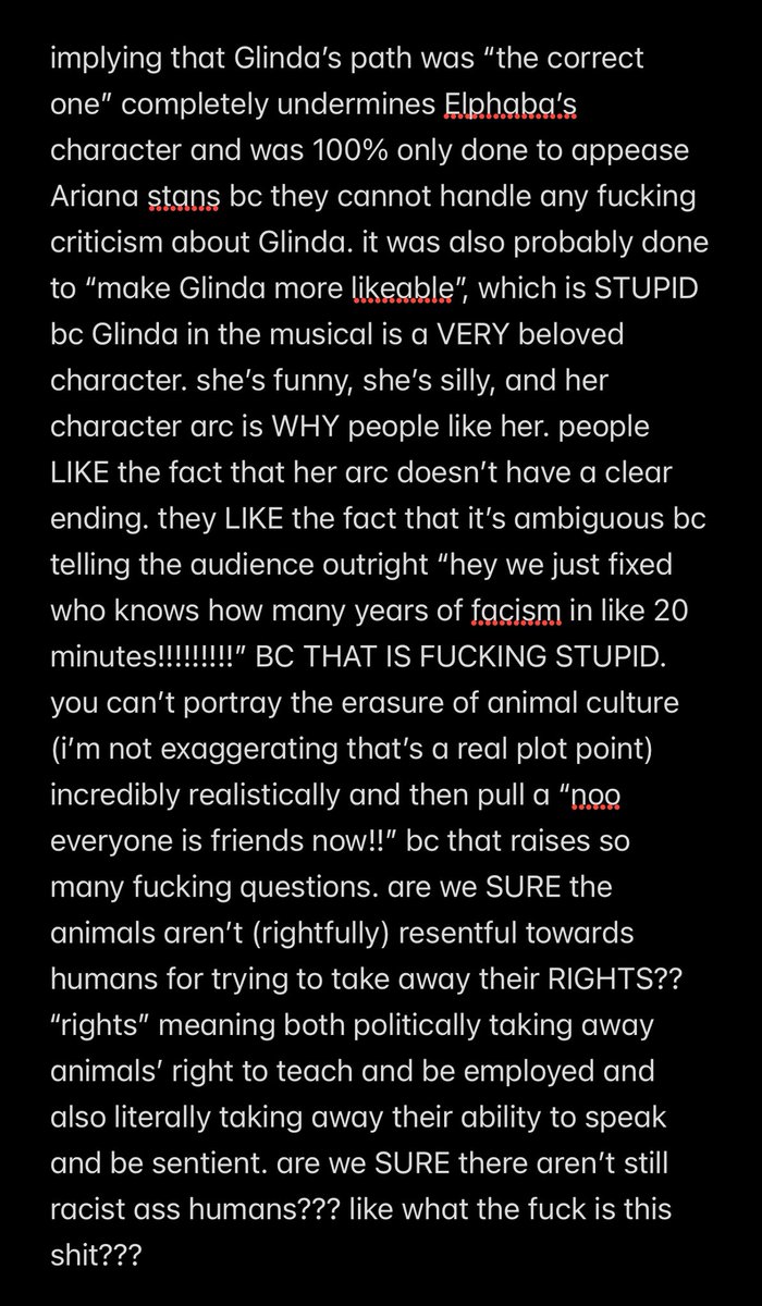 SirKitVT's tweet image. i got reasonably upset about the ending of Wicked: For Good bc i’ve seen the broadway show live and it did not fucking end like that