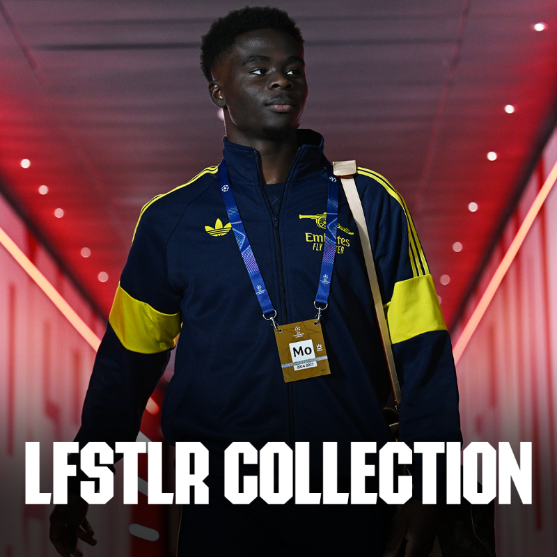 Arsenal's tweet photo. The drip 💧 

Shop our stand-out LFSTLR Collection now, Gooners 🛍️ 

🤝 @adidasfootball
