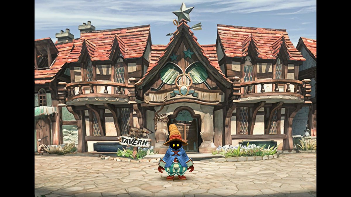 Samprdc's tweet image. Ff9 avec le moguri mods c&apos;est une vrai singerie