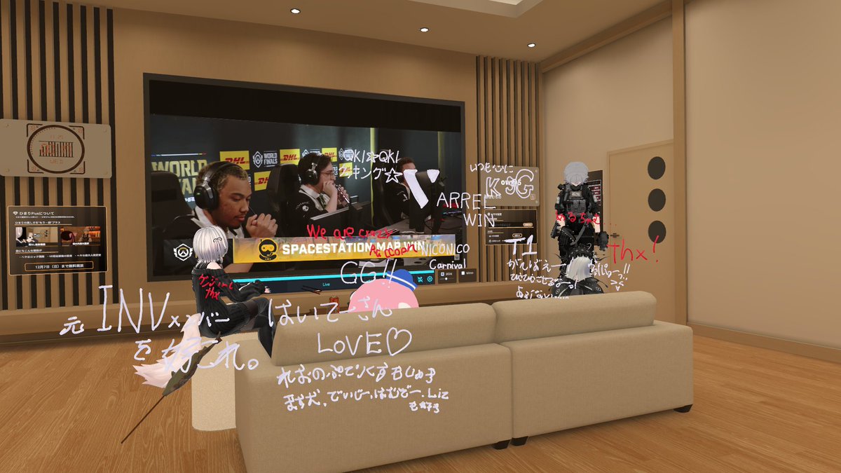 gotiusa315's tweet image. Owcs一緒に視聴した！
色んな人と見るのはこれはこれで良いねぇ
 #Vrchat  #owcs