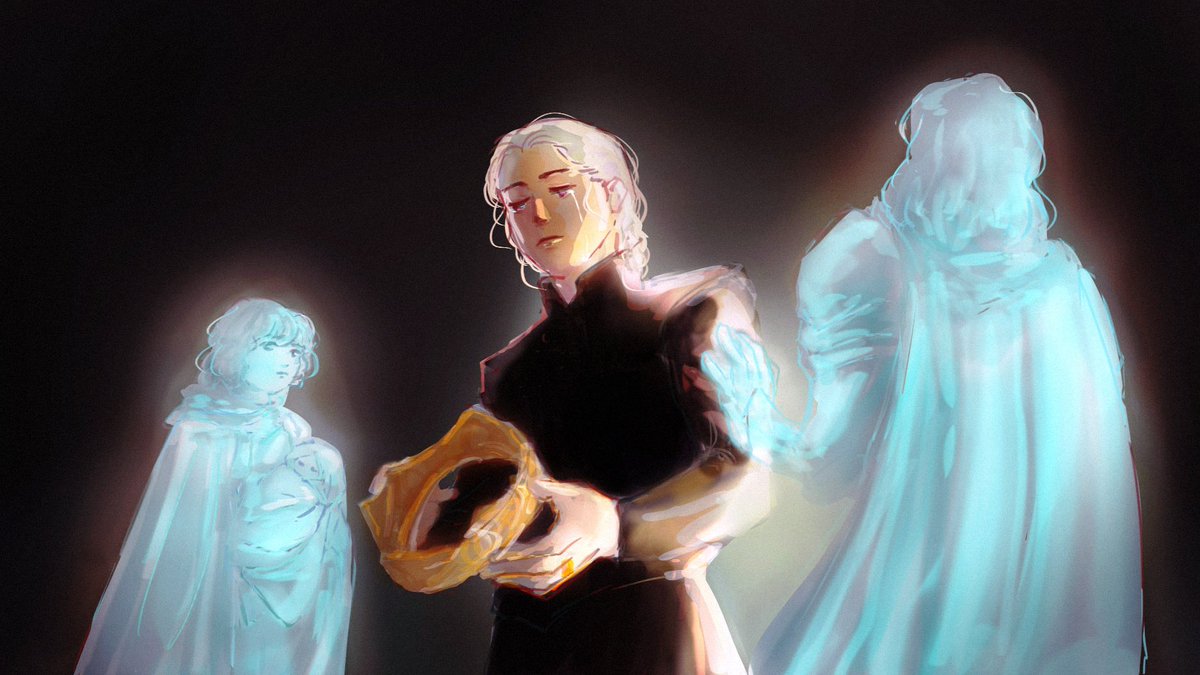 dread it. fight for it. war is here. 
#rhaenyra #jacaerys #lucerys #visenya