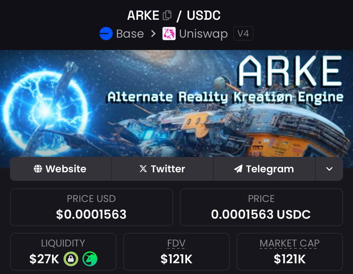 By utilizing Safe Haven Tek, $arke is growing healthy! While the rest of the market is choppy seas, we’ve organically grown from 50k to 120k since November 10th + raised funds offchain to support the ecosystem.

Available on <a href="/base/">Base</a> 
0x5415Ca873D0A176DD89535231EEa1bc9c01A6562