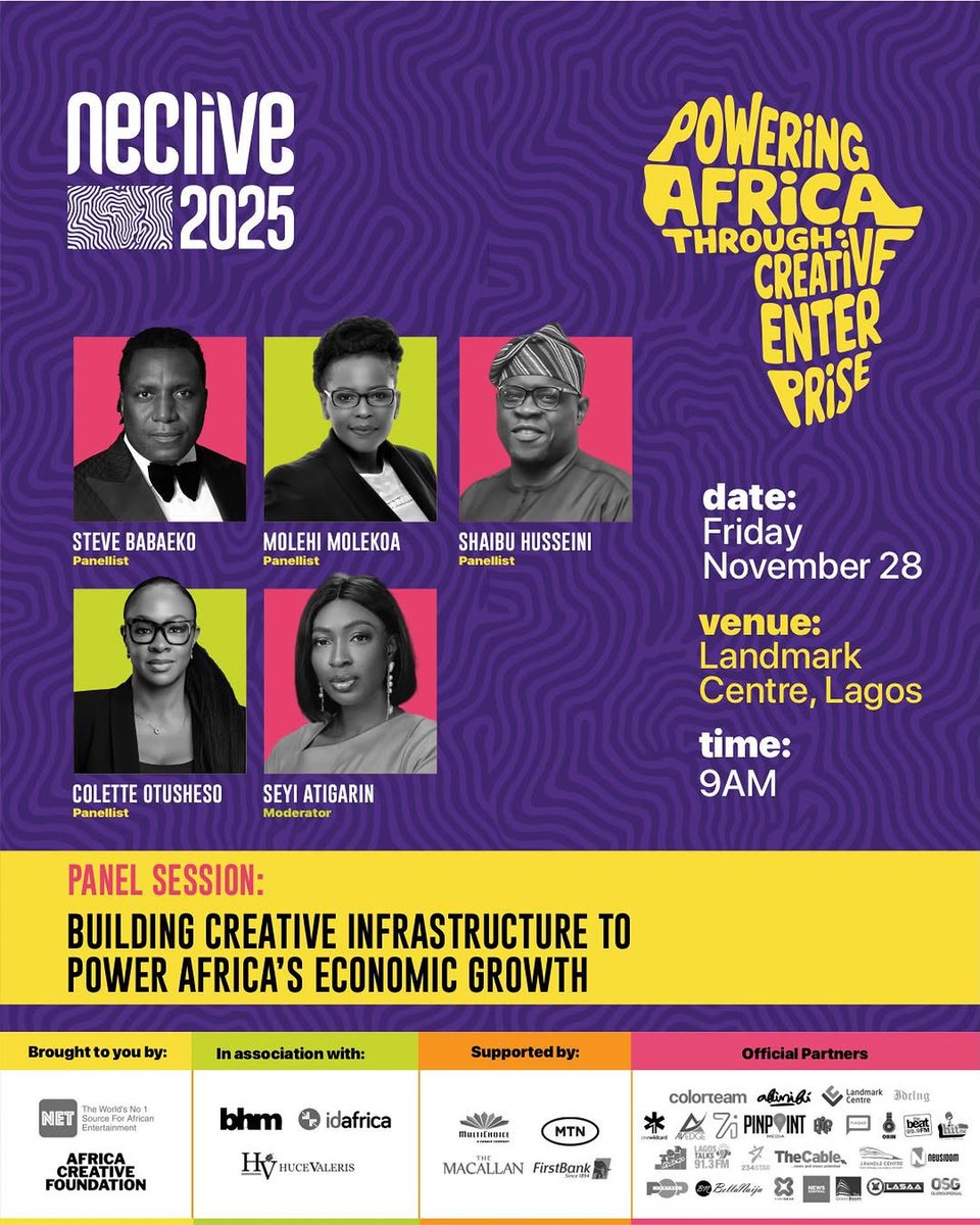 theNETng's tweet image. Talent, audience, dream, passion, and every other resource within the control of the creator may be in abundance, but they may not matter without the right infrastructure. At NECLive 2025, you will meet industry experts who will dissect the real-world scaffolding needed to…
