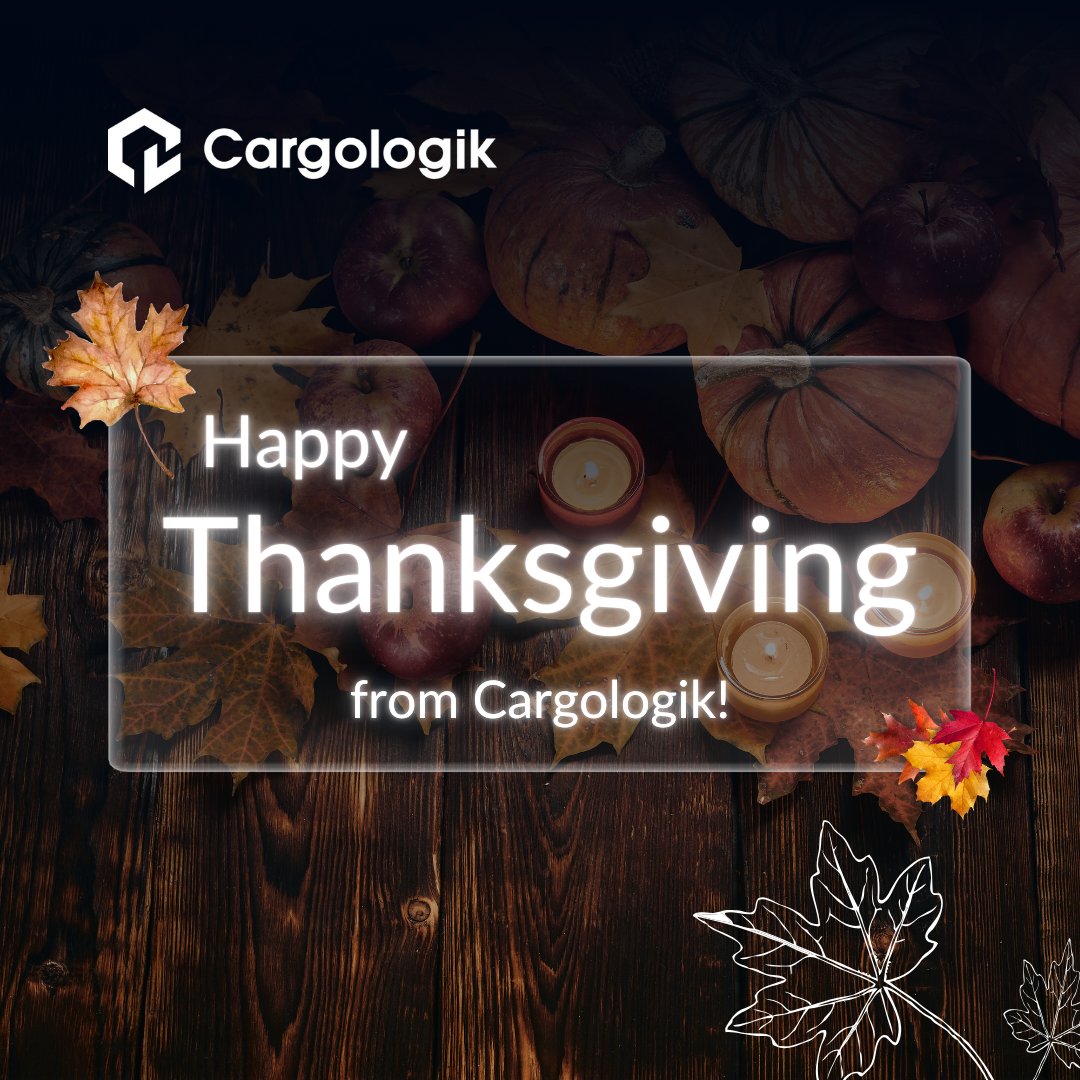 cargologik's tweet image. This Thanksgiving, we’re grateful for our customers, partners, and the people who keep the world moving. 🌍

Thank you for trusting Cargologik to help you orchestrate the chaos.
Wishing you a restful, right-on-time Thanksgiving. 🦃🧡✨
 
#SupplyChain #FreightForwarding #LogTech