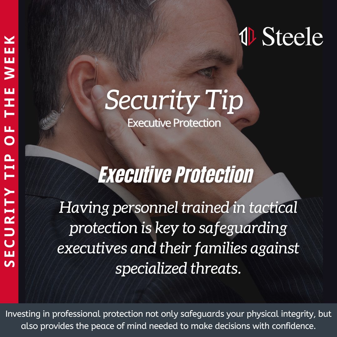 firstcallcss's tweet image. Tactical protection doesn’t react — it anticipates. At Steele, preparation saves lives.
#ExecutiveProtection #Steele #CorporateSecurity #PrivateSecurity #FamilySecurity #RiskManagement