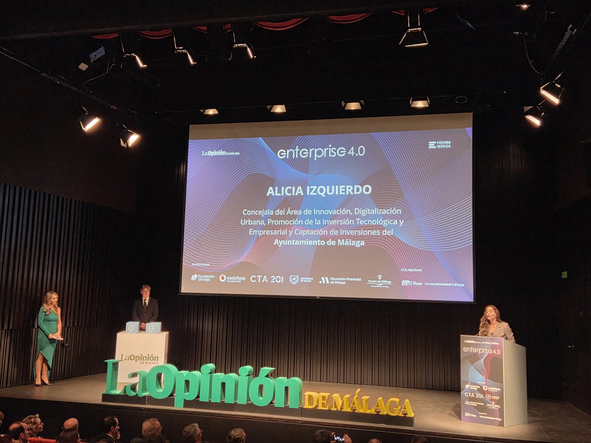 Ahora <a href="/BicEuronova/">BIC Euronova</a>   en los premios enterprise 4.0 de <a href="/opiniondemalaga/">La Opinión de Málaga</a> y felicidades a todos premiados o finalistas como <a href="/MaccoRobotics/">Macco Robotics</a>
#PREMIOSENTERPRISE4.0