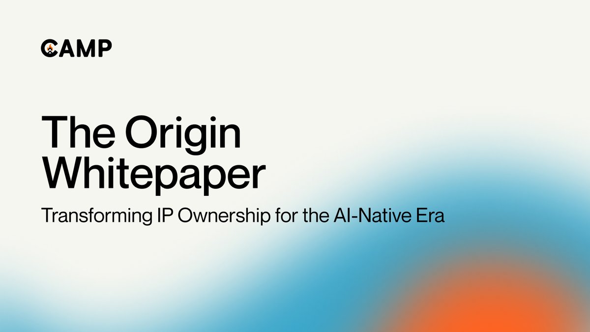 campnetworkxyz's tweet image. Introducing the Origin Whitepaper

Billions of IP assets, instant attribution, frictionless licensing - the future AI agents demand, but today’s IP infrastructure cannot support.

Origin provides the blueprint for programmable IP that humans and AI can create, license, and…