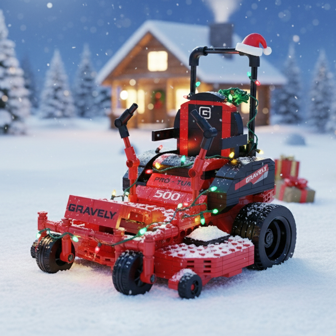 The perfect holiday gift has arrived. Our Gravely zero-turn mower set is Built to Mow the Distance – brick by brick! 🎅

Buy now: bit.ly/3KeI2Kn