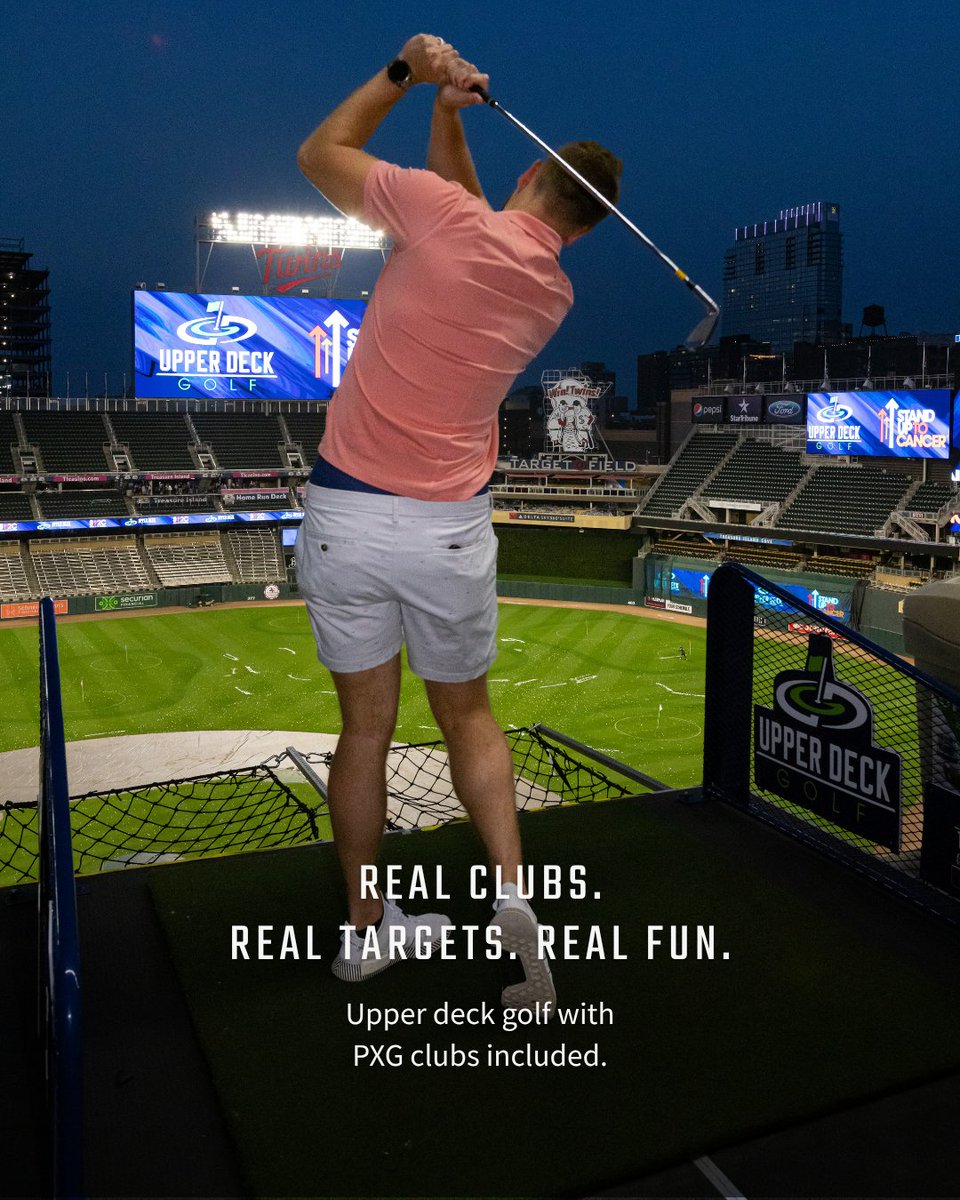 upperdeckgolf's tweet image. They say it’s just for fun…

But when the clubs are real, and the targets are waiting. It hits different.

🏌️‍♂️ Bring your A-game or just your best attitude.

No need to pack your bag. We’ve got PXG clubs ready for every swing.

This is upper deck golf, reimagined.
Big venue. Real…