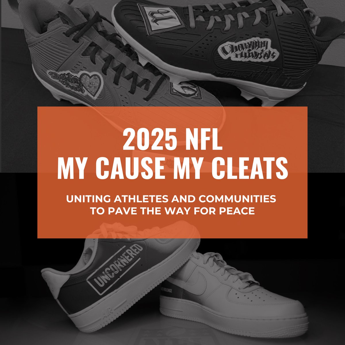 uncorneredUS's tweet photo. Thankful for @treysmith  &amp; @devinmccourty  spotlighting Uncornered through #MyCauseMyCleats. Their support helps elevate leaders building safer, brighter futures. #Uncornered #NFL https://t.co/4tui3MElnV