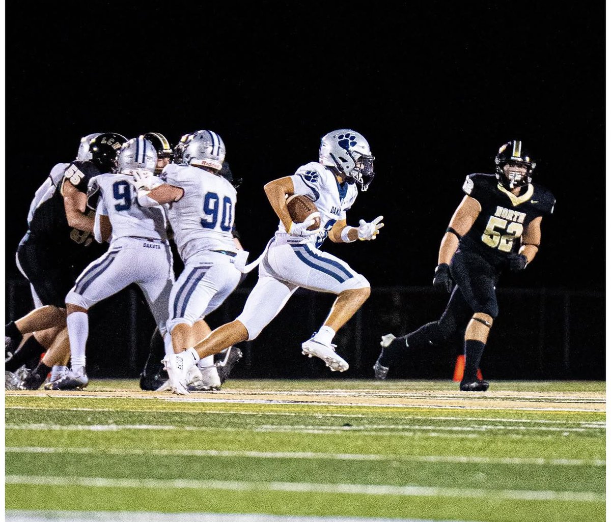 JUNIOR SEASON HIGHLIGHTS!!

6”0 170lbs
WR
Class of 2027
Dakota High School
GPA: 3.4
OFFERS: Southern Miss University, Hampton University 
<a href="/DakotaFootball/">Dakota Football</a> <a href="/S_Koski9/">Sean Koski</a> <a href="/marktocco_/">Mark Tocco</a> <a href="/CoachJasonBaur/">Jason Baur</a> <a href="/CoachBlackwell_/">Curtis Blackwell II</a> <a href="/smsbacademy/">SoundMind SoundBody®</a> <a href="/TheD_Zone/">The D Zone</a> <a href="/AMC__7/">Amari Coleman</a> 

hudl.com/v/2TFr5v