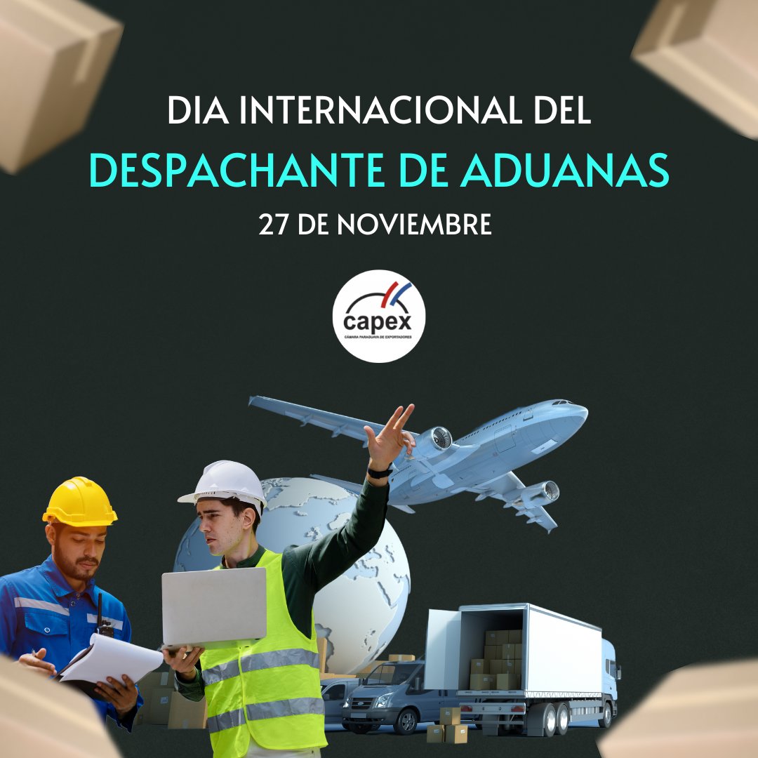 Capexpy's tweet image. Conmemoramos el Día Internacional del Despachante de Aduana.
Reconocemos la labor profesional y fundamental de quienes garantizan el correcto flujo del comercio exterior, aportando eficiencia, transparencia y seguridad en cada operación.
¡Feliz día a todos los despachantes!