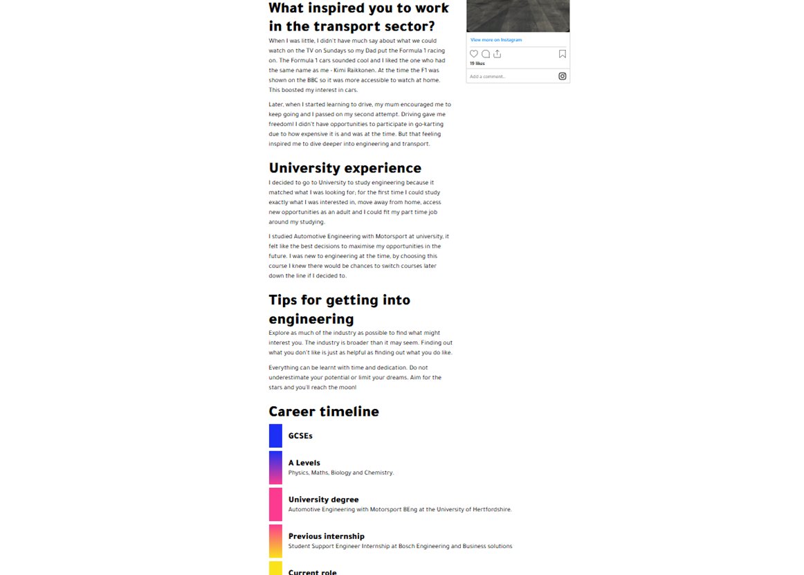 ThisIsEng's tweet image. It&apos;s #WorldSustainableTransportDay 🌍 

We&apos;ve launched a new webpage featuring one of our Engineering Champions, Kim (@kimmyengineer). 

Find out:
👉What a transport systems engineer does
👉Kim&apos;s route into engineering
👉Her tips for getting into engineering

&quot;My work is helping…