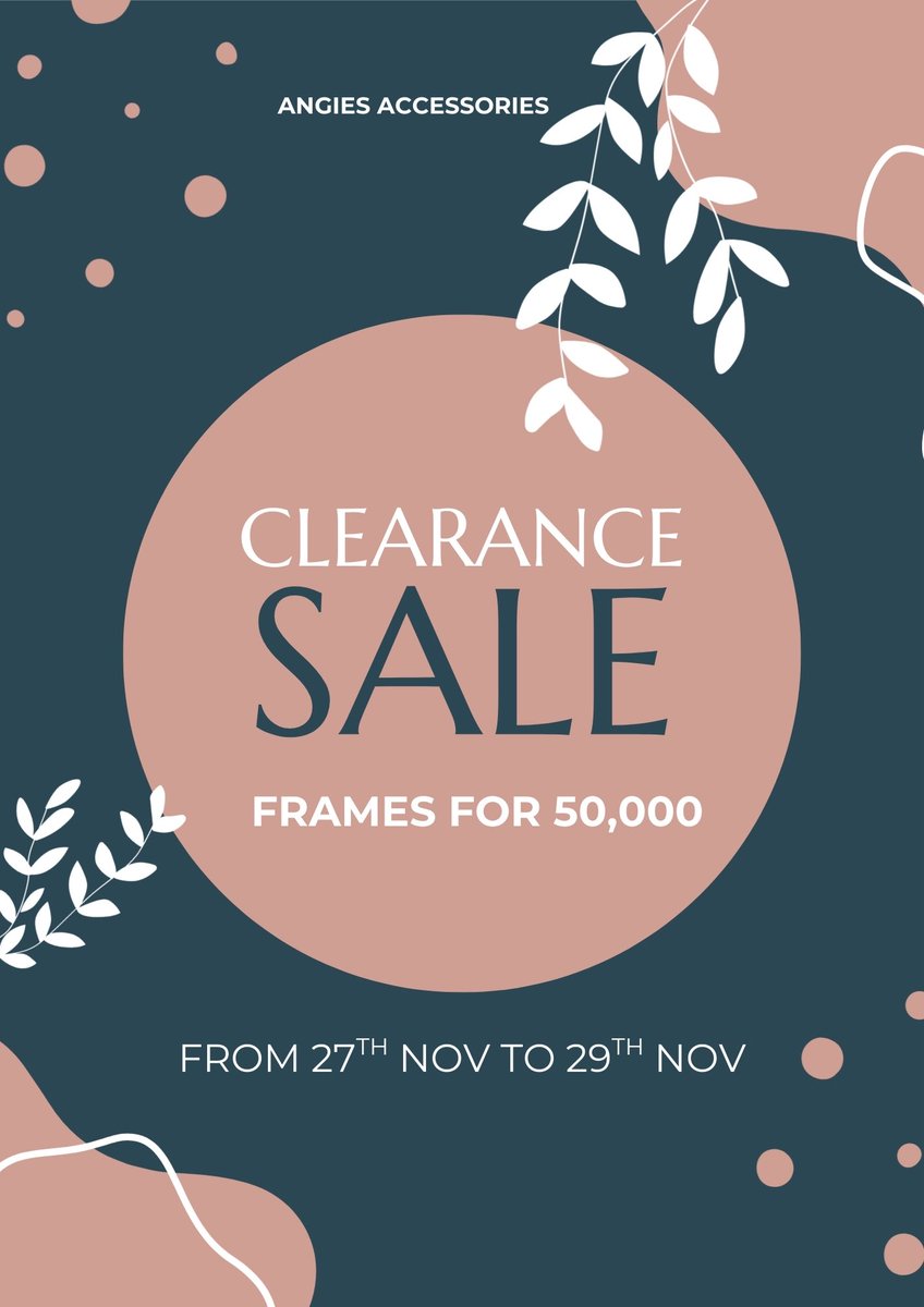 angies_eyewear's tweet image. ✨ Angies Accessories Clearance Sale! ✨
Your favourite stylish frames are now going for only 50,000 UGX 🤩
From 27th Nov to 29th Nov, come grab beautiful, unique frames before they’re all gone!

#AngiesAccessories #ClearanceSale #AffordableFrames #KampalaFashion #EyewearUG