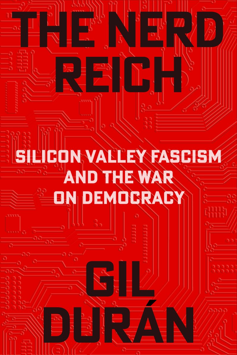 Cover Reveal!  

“The Nerd Reich: Silicon Valley Fascism and the War on Democracy" arrives on August 4, 2026.  

How extremist tech billionaires are dismantling democracy to crown themselves as kings—and what we can do about it.  

I’ll discuss on <a href="/KQEDForum/">KQED Forum</a> at 10 am on Monday!