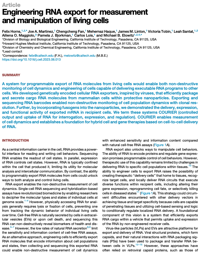 NikoMcCarty's tweet image. I&apos;m starting a new series, &quot;30 Days of Underrated Ideas.&quot;

I&apos;ll be writing about ideas that I think are underfunded or underdiscussed relative to impact. These are subjective, of course, but I hope people will be inspired to go work on them.

Day 1: Real-time, non-destructive RNA…