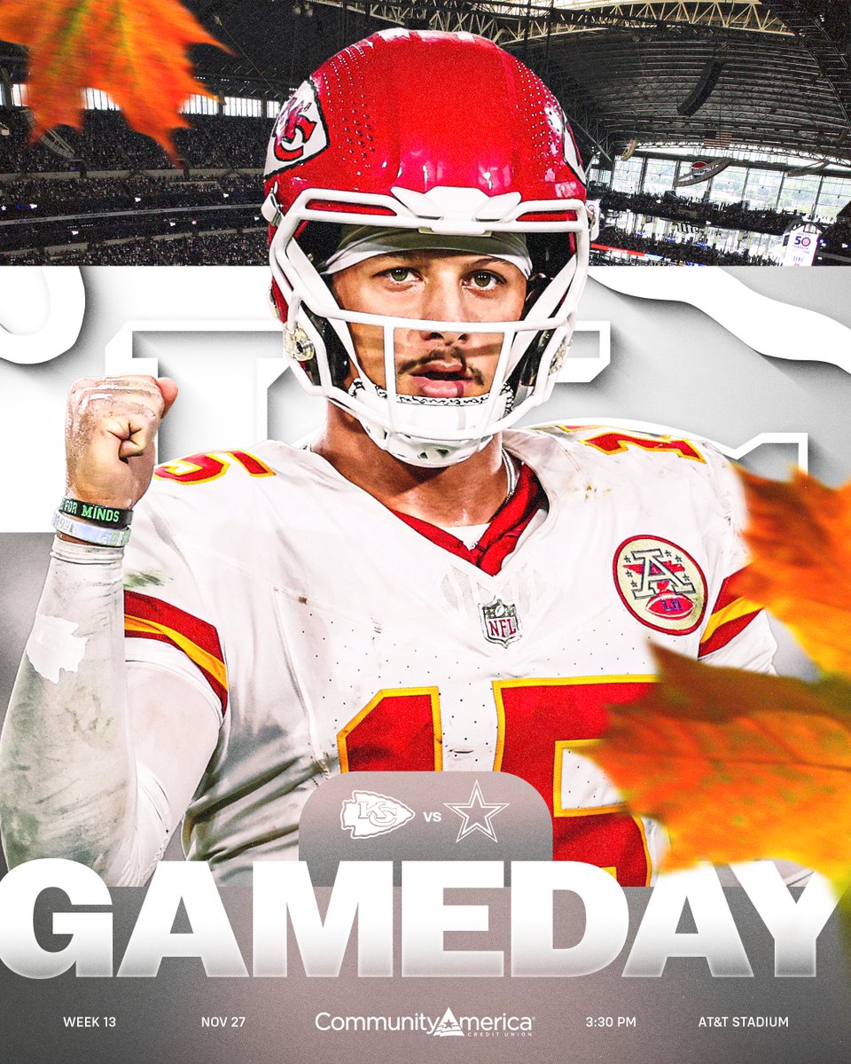 Chiefs's tweet image. IT&apos;S GAMEDAY: THANKSGIVING EDITION‼️