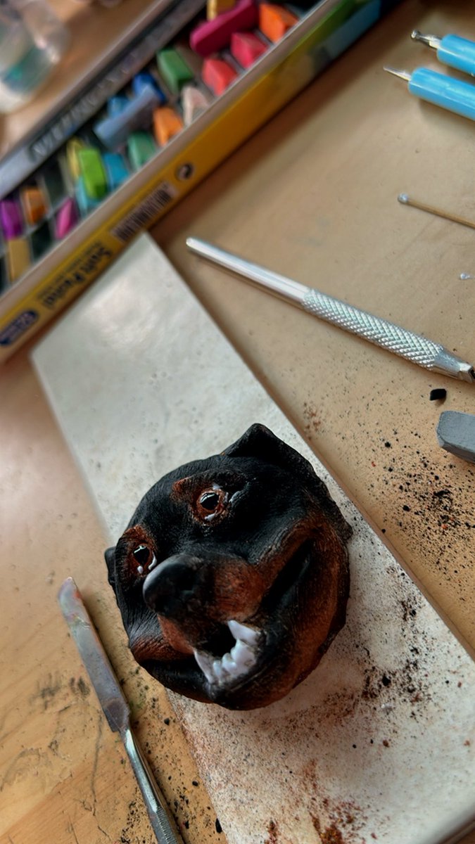 GreenFairy420's tweet image. New project 👀👀👀 hand sculpted pet portraits anyone???