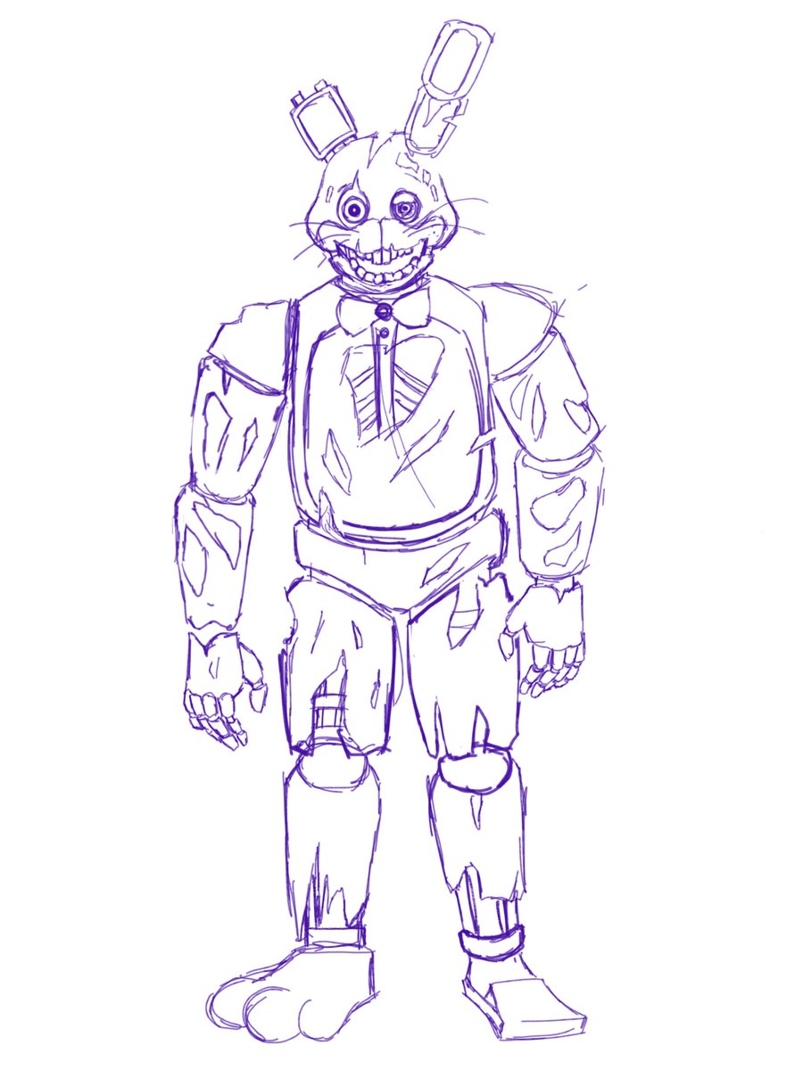 Rlp_Phoenix's tweet image. Trying to do a Springtrap redesign (WIP) #fnaf #Springtrap