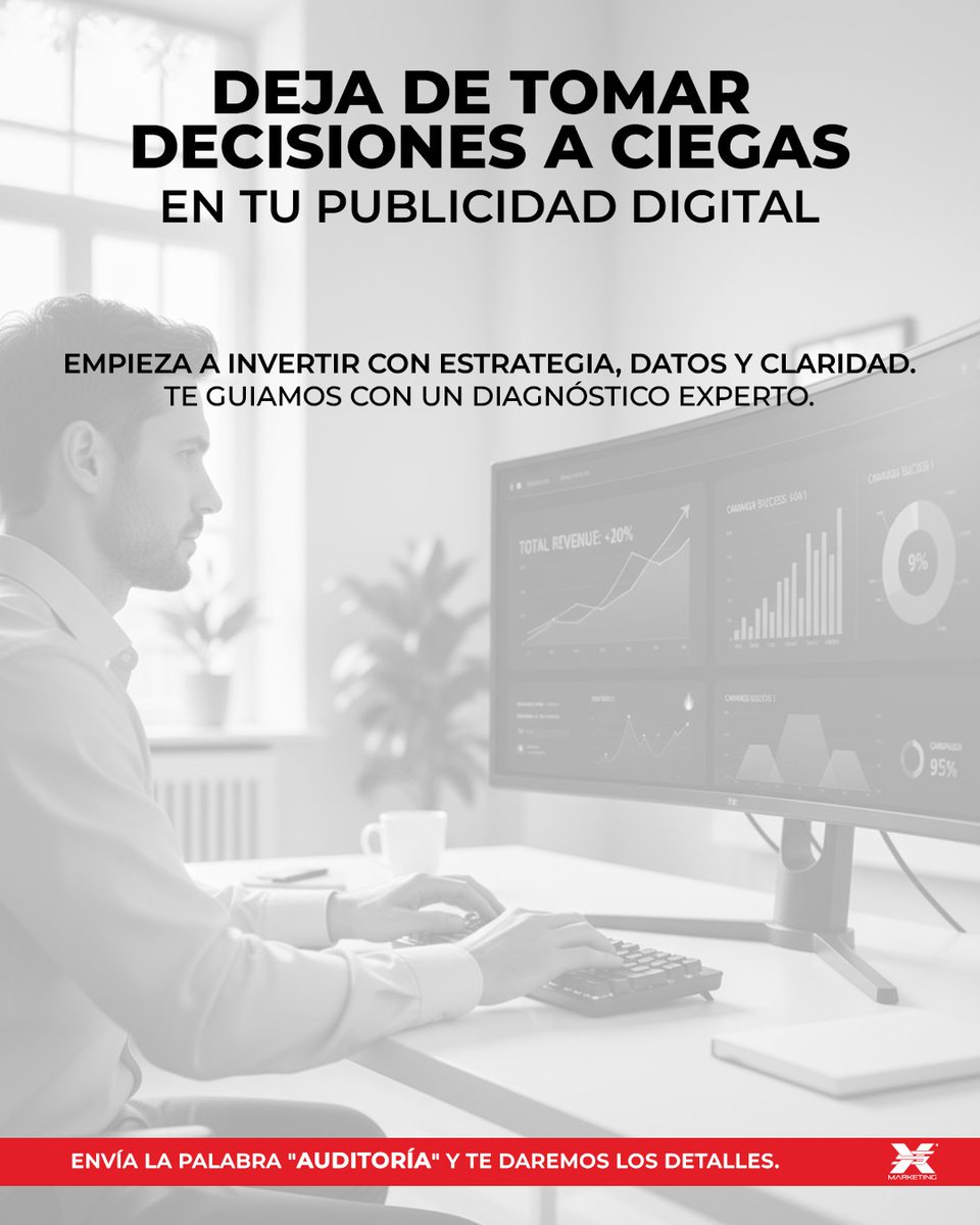 XS_Marketing's tweet image. ¿Inviertes en anuncios pero no ves resultados?
El problema no es tu producto, es la configuración de tus campañas.
Nuestra Auditoría Estratégica identifica errores, fugas y oportunidades reales de optimización.

Escríbeme “AUDITORÍA” y te explico cómo funciona.

#MetaAds