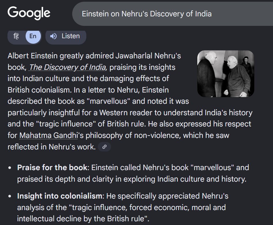 aashaygune's tweet photo. @ihailmyindia This picture is just a glimpse to prove that you don't read, are incapable of comprehending, and merely write fake tweets. If your intellectual capabilities allow, you may read Nehru's Discovery of India to realise how comical your understanding is! 😂 https://t.co/1SJPXhlBXi