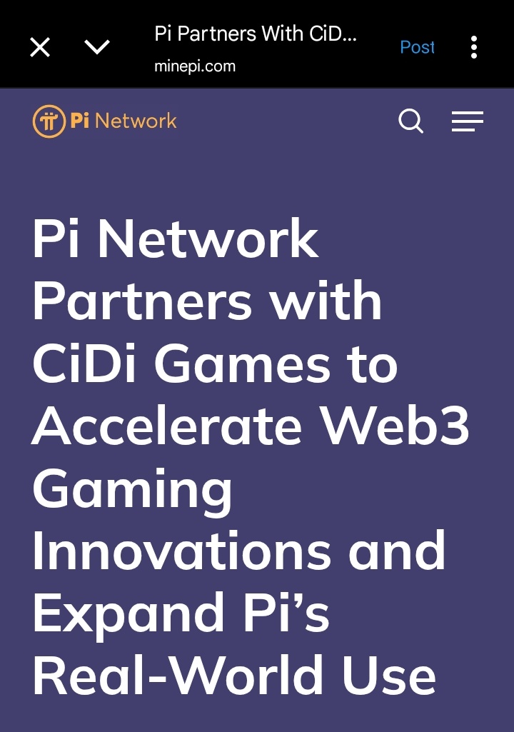 MeMeWhAle0's tweet image. $PI to $100 🚀🔥

$Pi Network has partnered with CiDi Games, accelerating Web3 gaming innovations with scalability and sustainability, and expanding the real-world utility of $Pi. CiDi Games is a platform building Pi-integrated games that tens of millions of Pioneers can use, in…