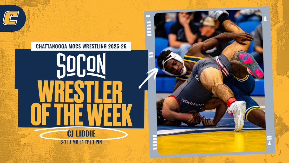UTCWrestling's tweet image. Yessir CJ!! 1st career SoCon honor🫡

@GoMocs.com: bit.ly/3XTFJ2o

@iamcavarius x #GoMocs