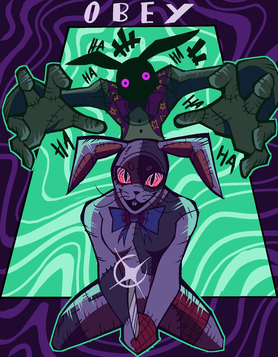 Vanny and Glitchtrap #fnaf