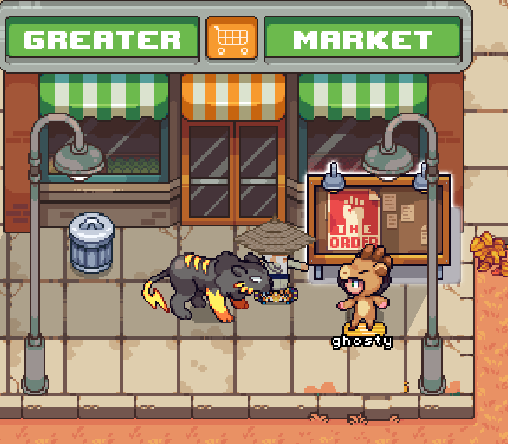 Zejacquez's tweet image. Just ran into the man, myth, legend himself @0xghosty 

Is anyone doing it better in the web3gaming space? 👀 #SpellborneCreate